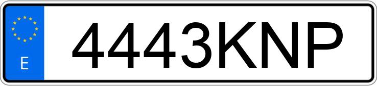 Numer rejestracyjny 4443KNP posiada PEUGEOT 207 Numer rejestracyjny 4443KNP posiada PEUGEOT 207