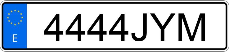Numer rejestracyjny 4444JYM posiada AUDI A4