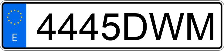 Numer rejestracyjny 4445DWM posiada OPEL ASTRA GTC