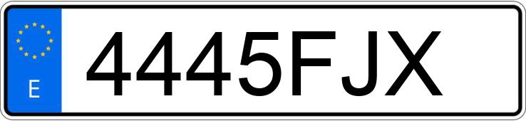 Numer rejestracyjny 4445FJX posiada BMW SERIE 3