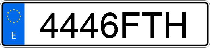 Numer rejestracyjny 4446FTH posiada SEAT IBIZA Numer rejestracyjny 4446FTH posiada SEAT IBIZA