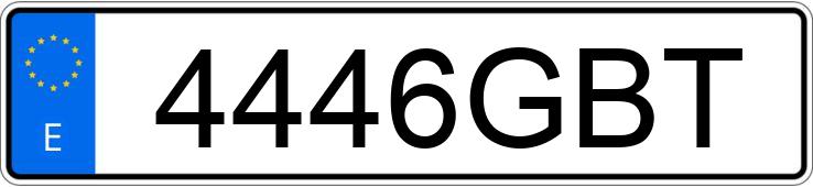 Numer rejestracyjny 4446GBT posiada SKODA FABIA