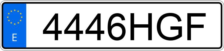 Numer rejestracyjny 4446HGF posiada VOLKSWAGEN NEW BEETLE