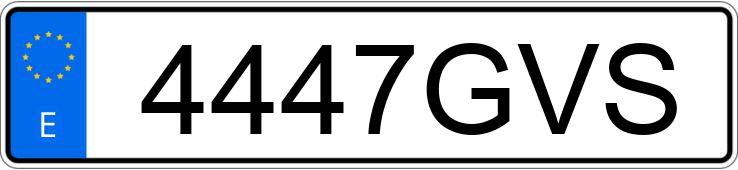 Numer rejestracyjny 4447GVS posiada AUDI Q7