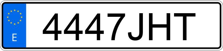 Die Registrierungsnummer 4447JHT hat DACIA DOKKER