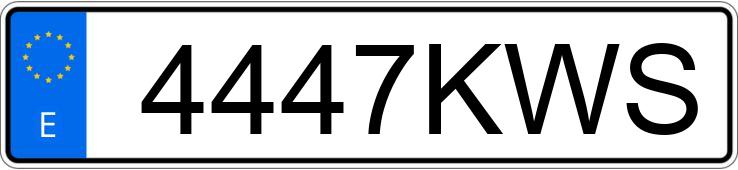 Numer rejestracyjny 4447KWS posiada PEUGEOT 208