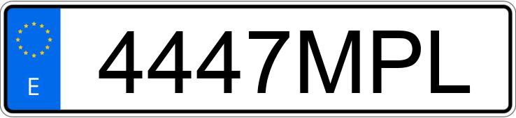 Numer rejestracyjny 4447MPL posiada NISSAN PRIMASTAR