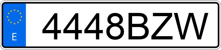 Numer rejestracyjny 4448BZW posiada VOLKSWAGEN GOLF Numer rejestracyjny 4448BZW posiada VOLKSWAGEN GOLF