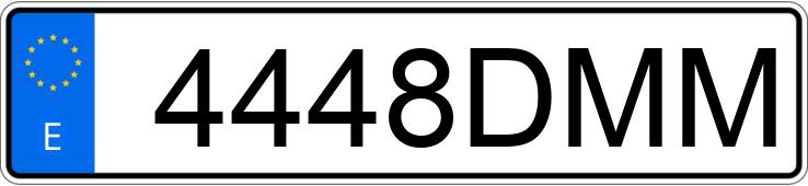 Numer rejestracyjny 4448DMM posiada PEUGEOT 406