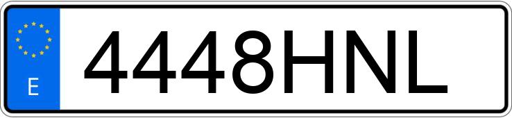 Numer rejestracyjny 4448HNL posiada VOLKSWAGEN CROSSGOLF