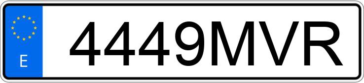 Numer rejestracyjny 4449MVR posiada CASTROSUA MAGNUS E Numer rejestracyjny 4449MVR posiada CASTROSUA MAGNUS E