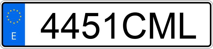 Numer rejestracyjny 4451CML posiada MERCEDES E 240 (210)