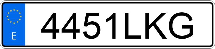 Numer rejestracyjny 4451LKG posiada AUDI A4