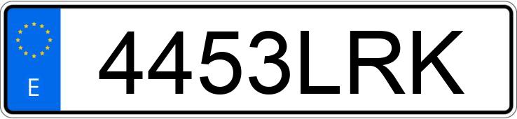 Numer rejestracyjny 4453LRK posiada MERCEDES SPRINTER