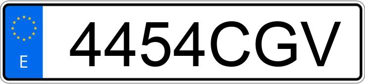 Numer rejestracyjny 4454CGV posiada CITROEN C-15