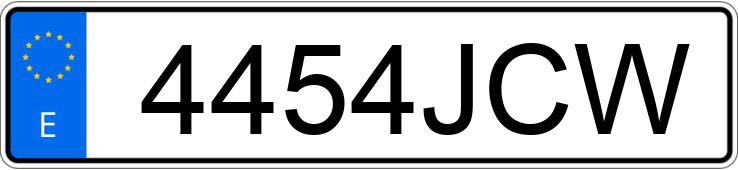 Numer rejestracyjny 4454JCW posiada BMW SERIE 1