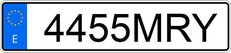 Numer rejestracyjny 4455MRY posiada MERCEDES GLE (166-292)