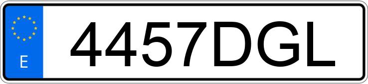 Numer rejestracyjny 4457DGL posiada SEAT TOLEDO