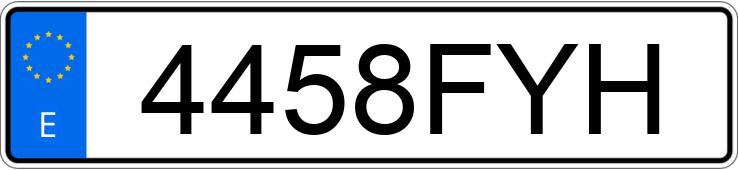 Numer rejestracyjny 4458FYH posiada CITROEN XSARA Numer rejestracyjny 4458FYH posiada CITROEN XSARA