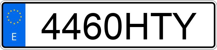 Numer rejestracyjny 4460HTY posiada CITROEN JUMPY