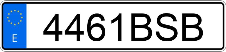 Numer rejestracyjny 4461BSB posiada VOLKSWAGEN GOLF Numer rejestracyjny 4461BSB posiada VOLKSWAGEN GOLF