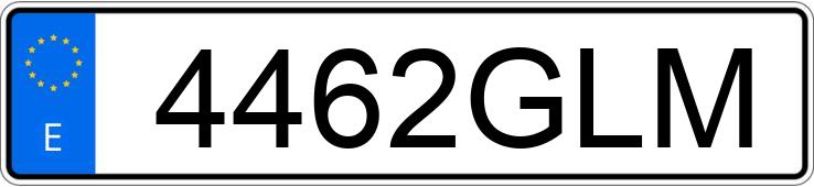 Registreringsnummeret 4462GLM har VOLKSWAGEN GOLF