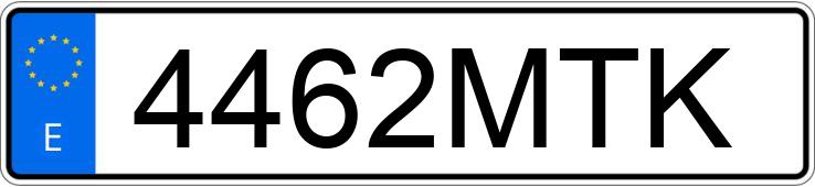 Numer rejestracyjny 4462MTK posiada BMW SERIE 5