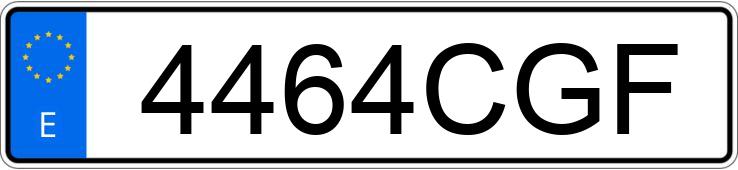 Numer rejestracyjny 4464CGF posiada FORD FIESTA