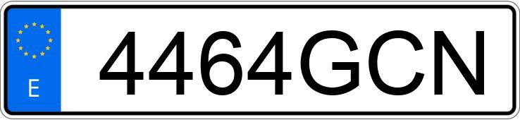 Numer rejestracyjny 4464GCN posiada SEAT LEON