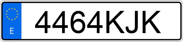 Numer rejestracyjny 4464KJK posiada PEUGEOT 3008