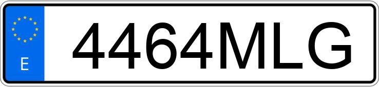 Registreringsnummeret 4464MLG har NISSAN QASHQAI