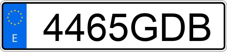 Numer rejestracyjny 4465GDB posiada AUDI A3