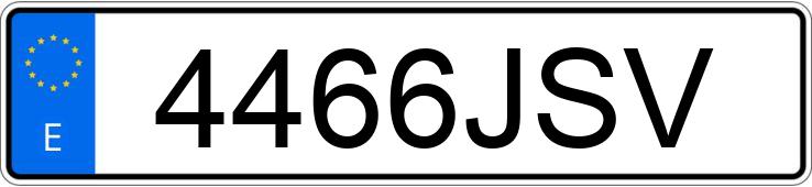 Numer rejestracyjny 4466JSV posiada MERCEDES C (204)