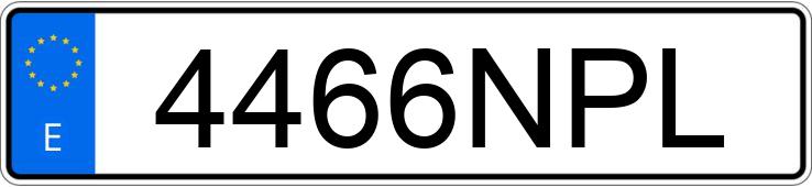 Numer rejestracyjny 4466NPL posiada MG ZS