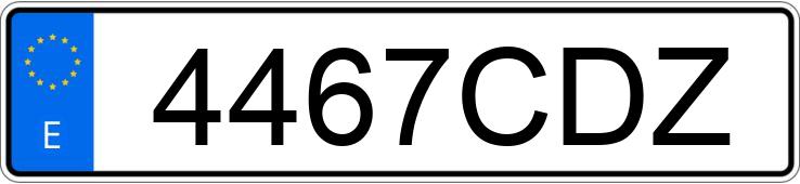 Numer rejestracyjny 4467CDZ posiada CITROEN C5