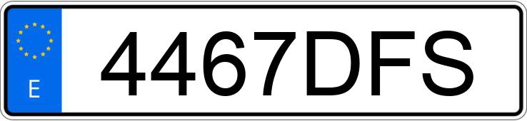 Numer rejestracyjny 4467DFS posiada FORD FIESTA