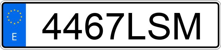 Numer rejestracyjny 4467LSM posiada RENAULT SCENIC