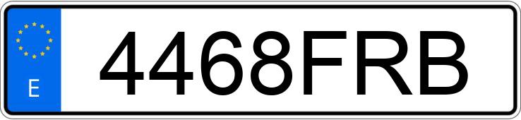 Numer rejestracyjny 4468FRB posiada BMW X5