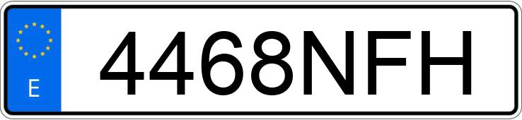 Numer rejestracyjny 4468NFH posiada AUDI Q8