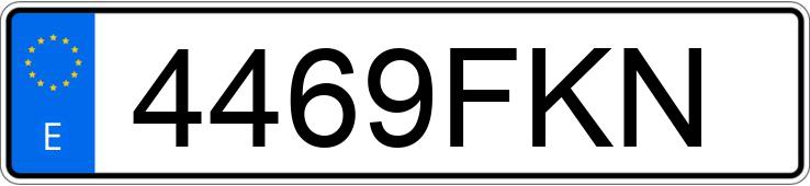 Numer rejestracyjny 4469FKN posiada VOLKSWAGEN PASSAT