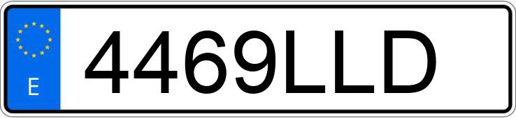 El número de registro 4469LLD tiene TOYOTA RAV4