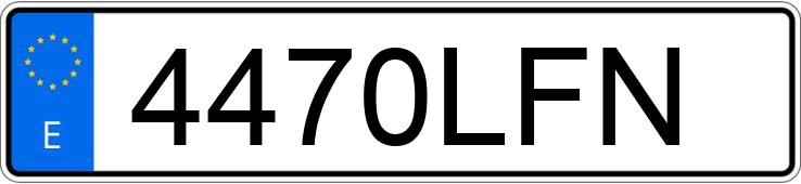 Numer rejestracyjny 4470LFN posiada SEAT ATECA