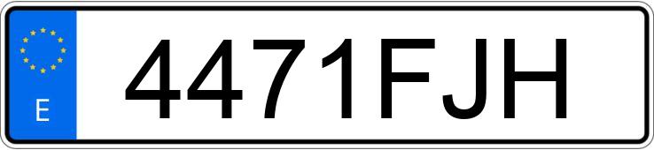 Numer rejestracyjny 4471FJH posiada SKODA FABIA