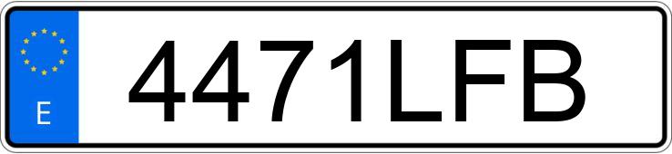 Numer rejestracyjny 4471LFB posiada VOLKSWAGEN CRAFTER