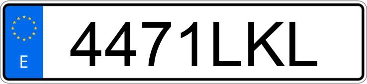Numer rejestracyjny 4471LKL posiada VOLVO XC40