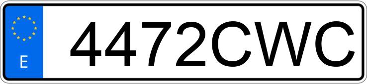 Numer rejestracyjny 4472CWC posiada RENAULT SCENIC