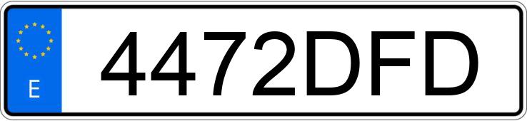 Numer rejestracyjny 4472DFD posiada SUZUKI DL 650