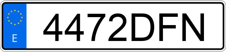 Numer rejestracyjny 4472DFN posiada BMW SERIE 1