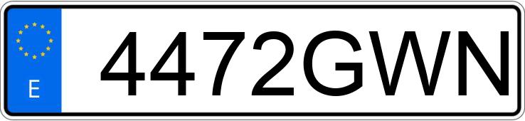 Numer rejestracyjny 4472GWN posiada RENAULT MASTER