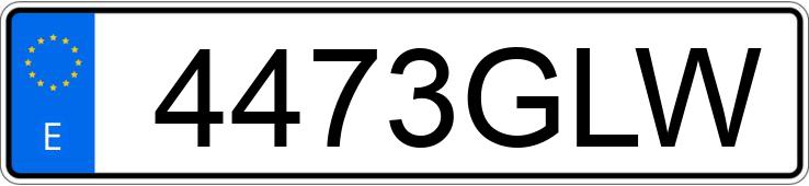 Numer rejestracyjny 4473GLW posiada AUDI A3 SPORTBACK